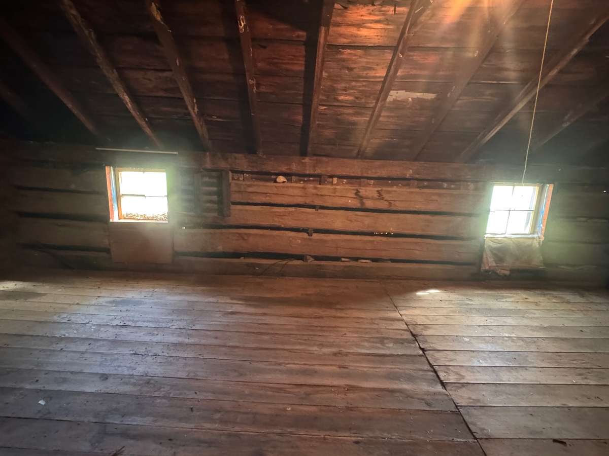 Close inspection show century logs dating back to the 1900's