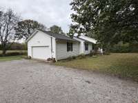 Side View with 2 Car Garage