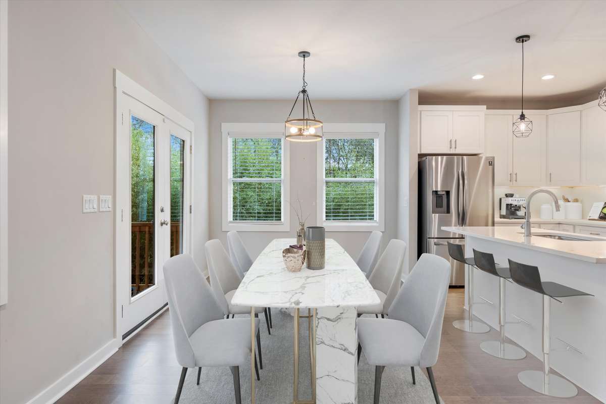 Virtually Staged Dining Area
