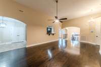 Spacious living area