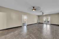 Second living area, game room or downstairs flex space