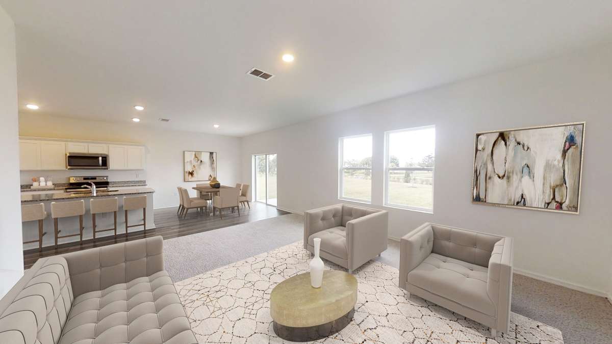 Living space furnished