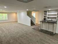 Bright and spacious bottom level with keyed entry