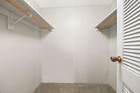 Here is the other Closet for your Clothes! Great Space in this 1 Bedroom Condo! 2 Large Closets!