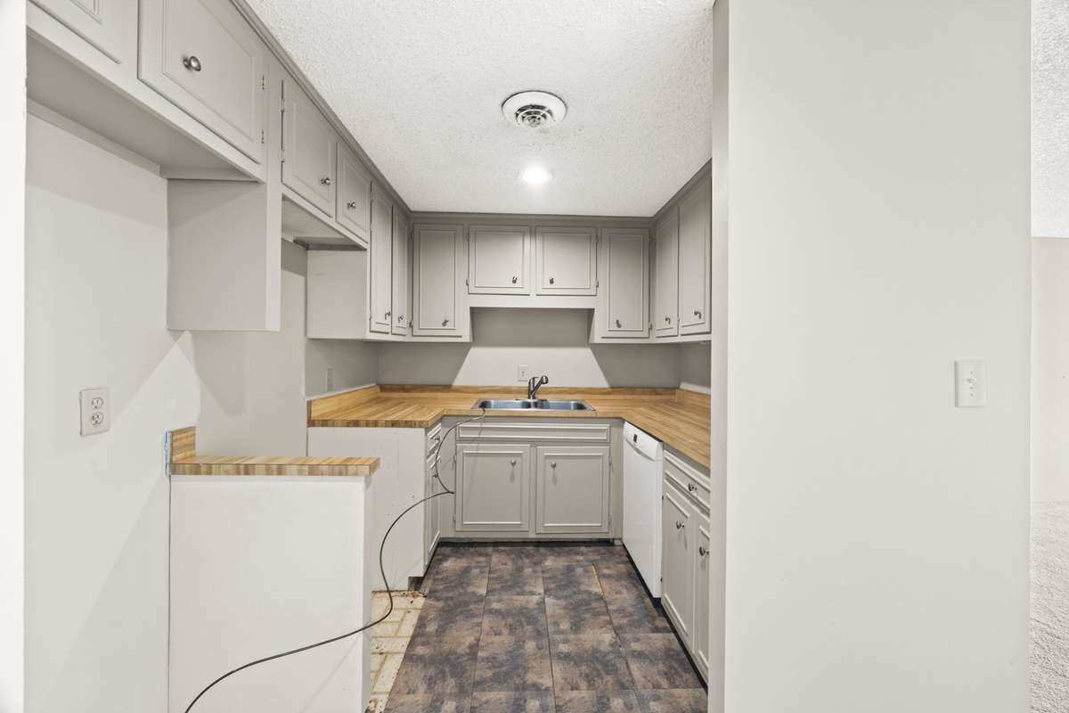 Kitchen is ready for your Touches! Again, take out the right wall and make an Island to open up this Kitchen Area!
