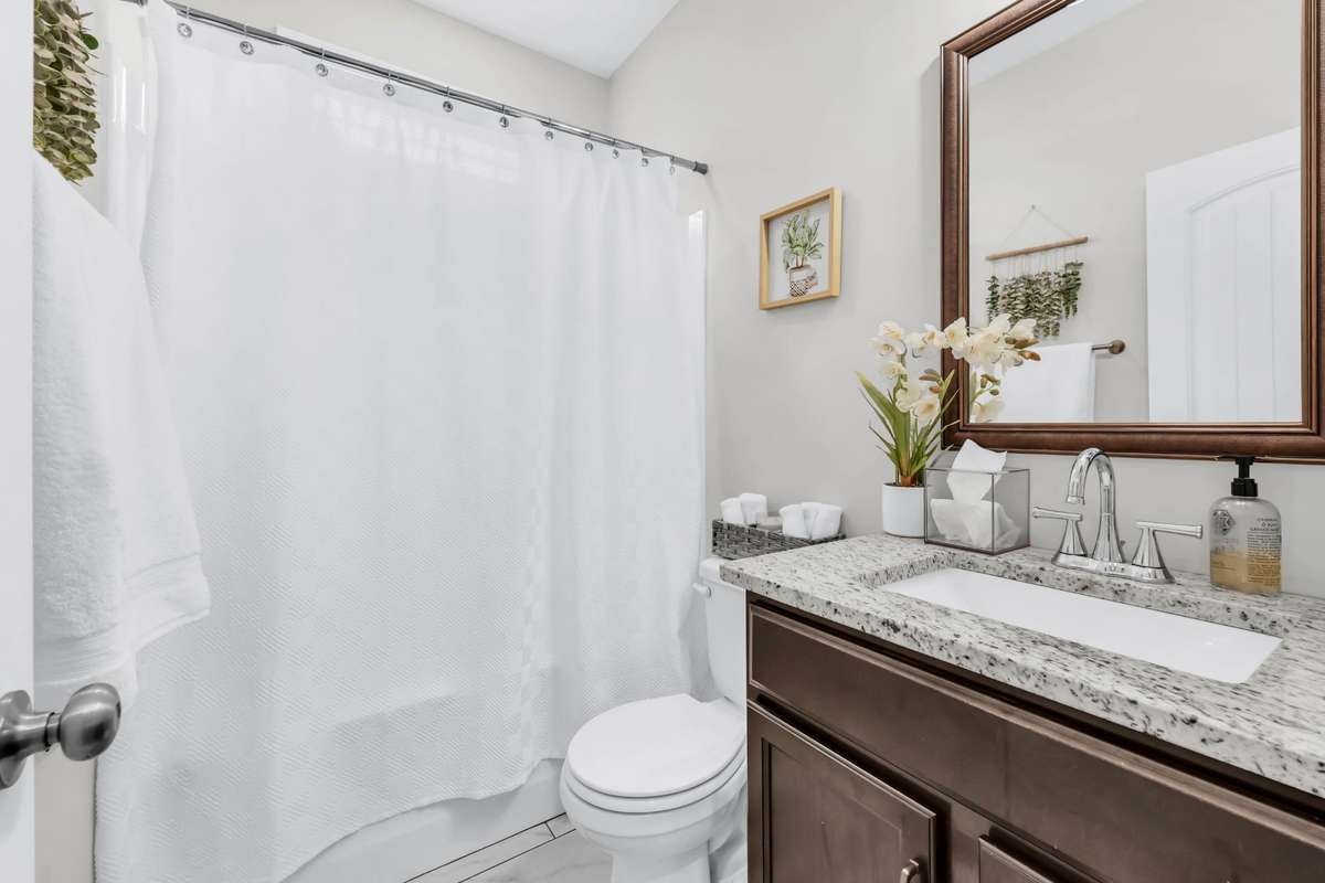 Downstairs guest full bathroom