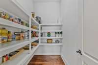 Walk in pantry with plenty of room