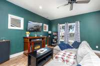 Attractive Living Room with view towards the front of the house