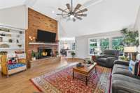 Vaulted ceilings and lots of natural light!