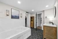 Full Primary Bathroom on basement level
