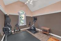 Third bedroom -- great exercise room too