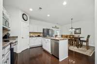 Entertain family and friends in this open concept kitchen
