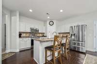 All stainless appliances - refrigerator stays