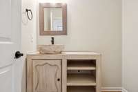 Powder room on main living level