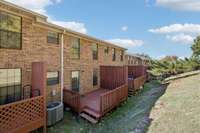 Private deck just outside of master bedroom