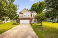 long driveway with plenty of parking!