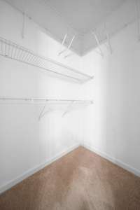 Primary suite includes two spacious walk-in closets for ample storage.