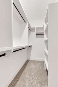 Closet #2 was smartly designed...his, hers, theirs, shoes, dresses or whatever you want!