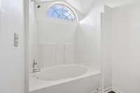 The Primary Bath has a large tub