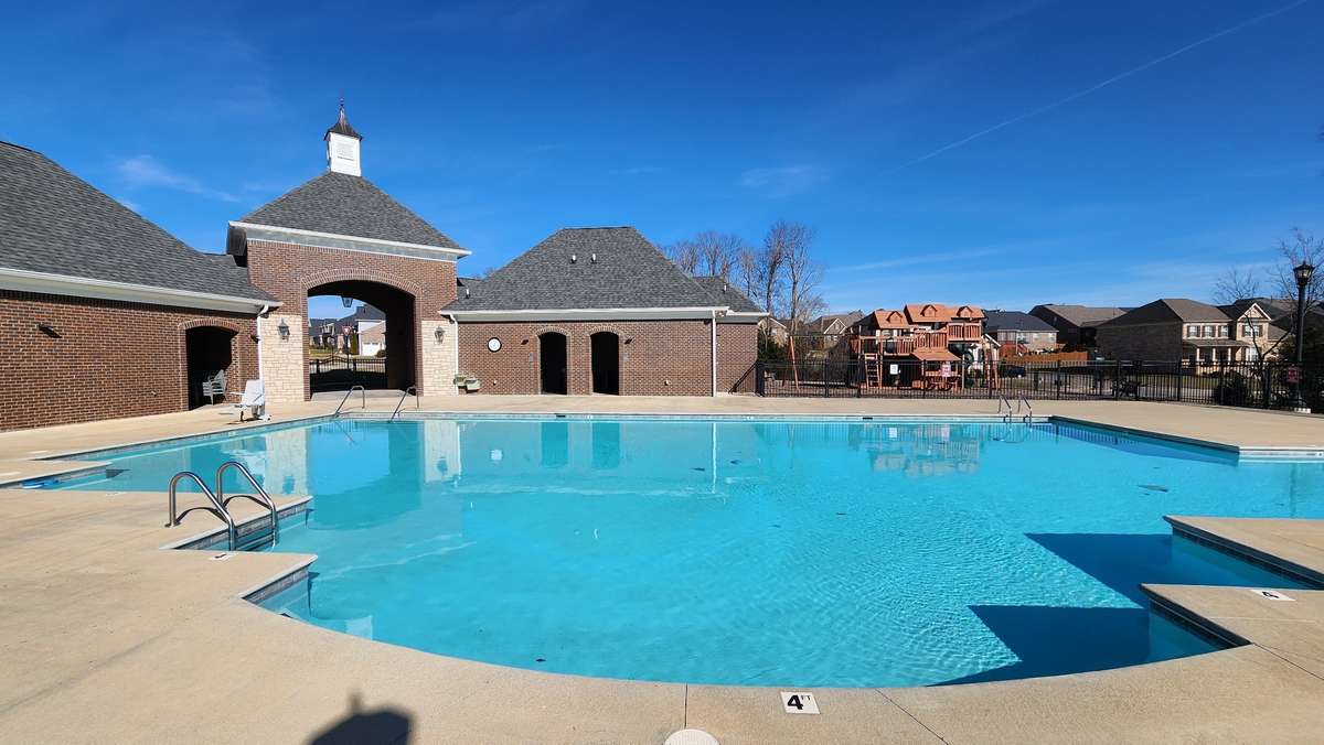 Large pool with enough room for everyone.