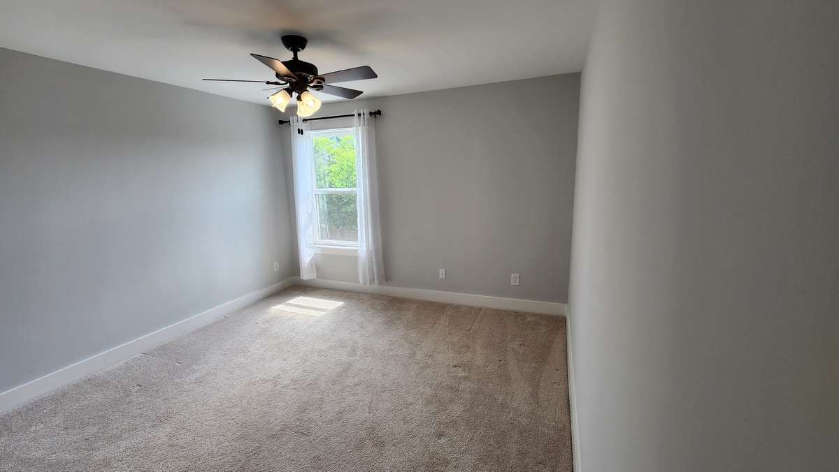 Lots of natural light, modern colors, upgraded ceiling fans and walk in closets in all the second floor bedrooms!