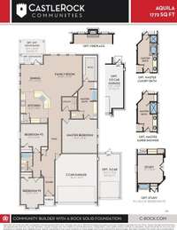 3 car garage, Super Shower, extended patio and electric fireplace added to home.