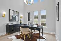 Virtually Staged Photo for Inspiration Only and to Showcase How Space Can Be Used & Furnished.