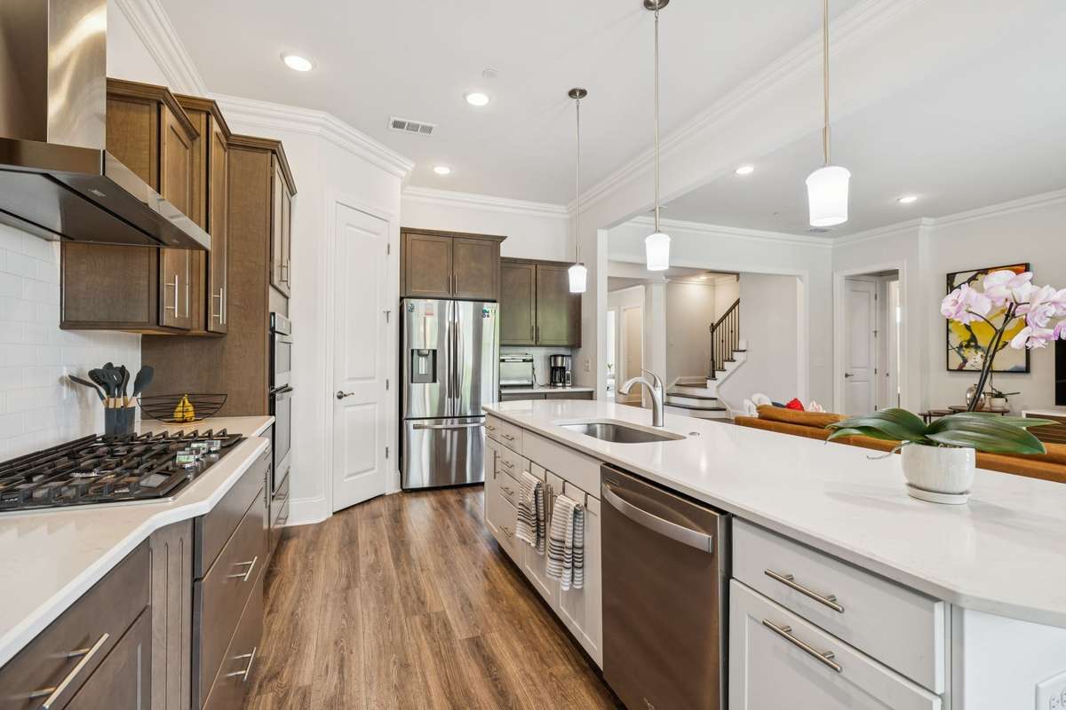 Lots of cabinets and spacious countertops for storage and decor