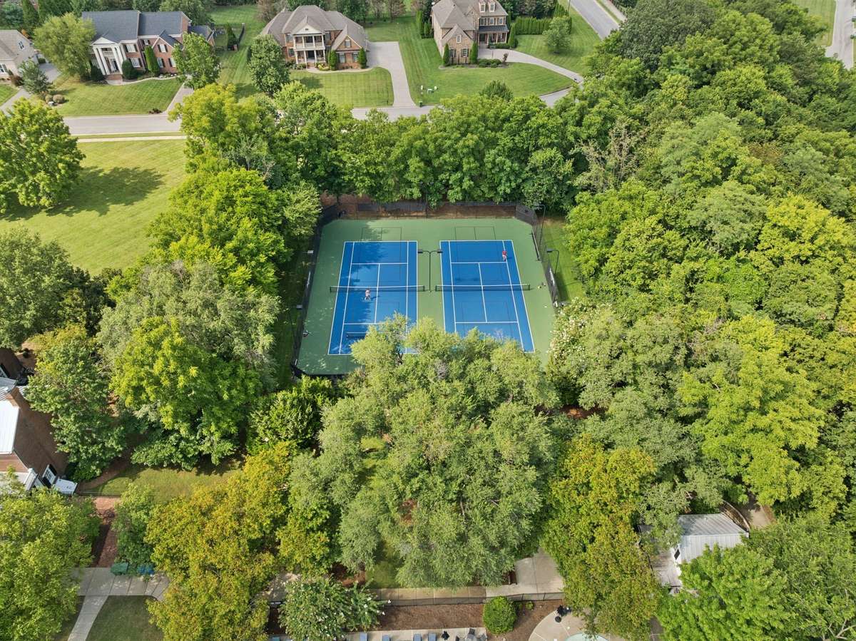 Community tennis courts
