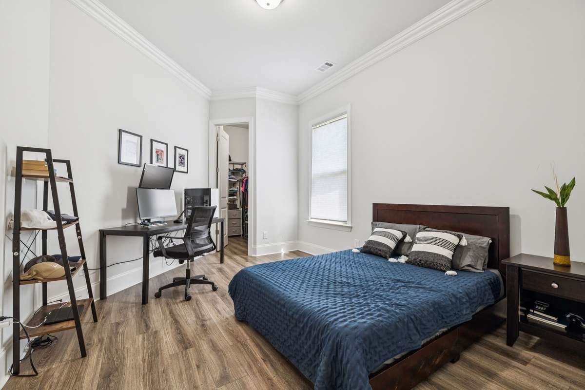 3rd bedroom on Main level with a walk in closet.