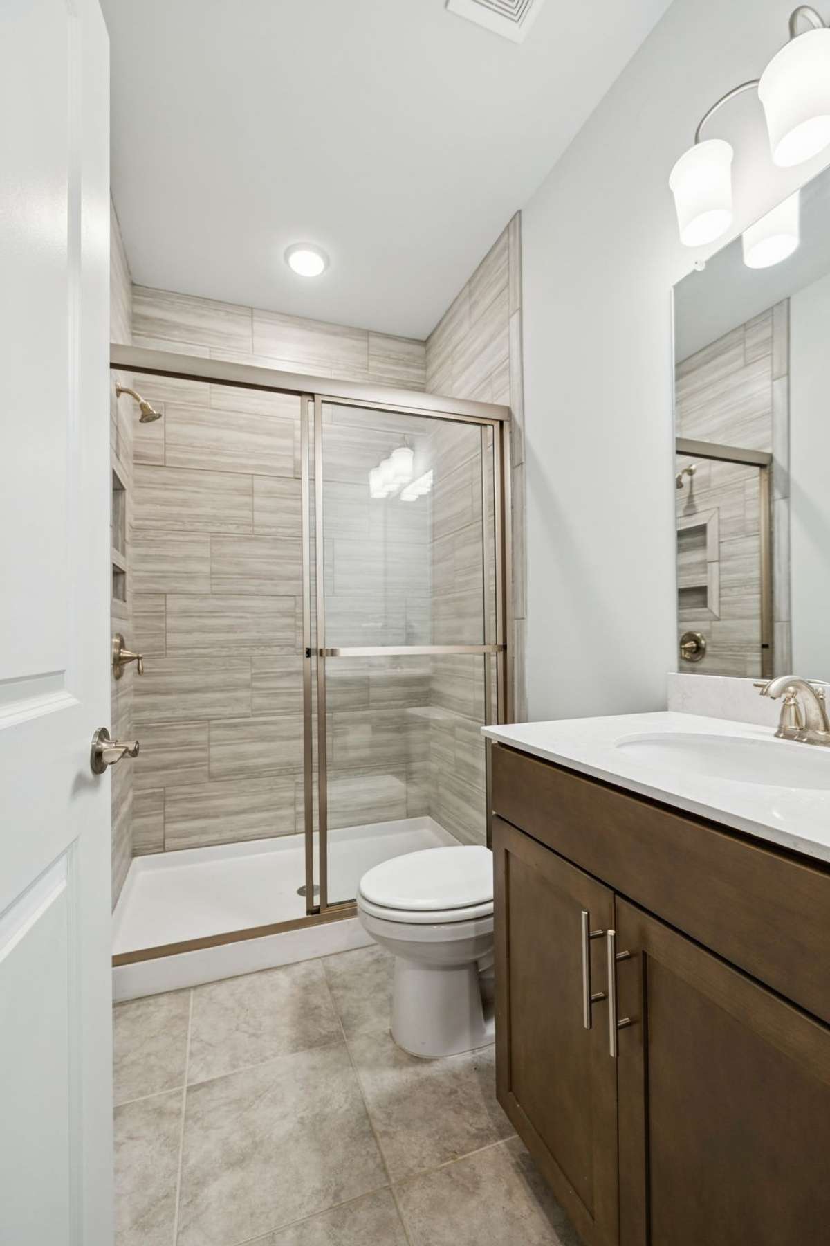 Full bath with walk in shower on the 2nd floor.