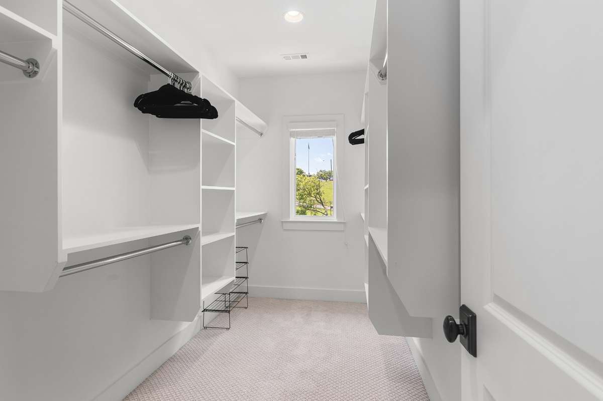 Window in primary bedroom closet