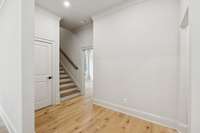 entering downstairs guest suit or in-law quarters