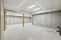 heated and cooled storage or could be finished into a theatre