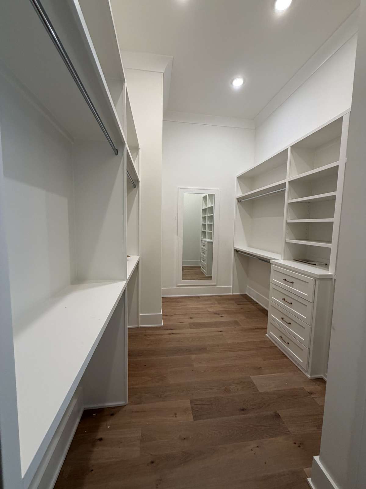 One of two primary closets.
*this home is under construction.  Photo taken: 4/6/26