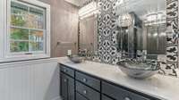 Beautiful twin bowl sinks in Primary Bath