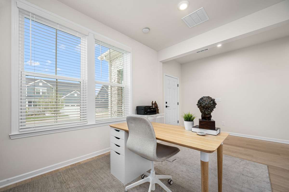Flex room right off foyer is currently being used as an office, but could also be a dining room or whatever your needs are!