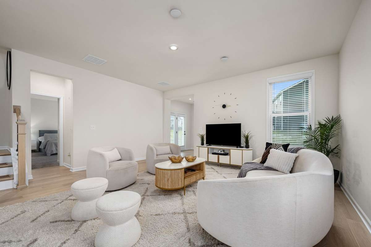 Spacious living area perfect for entertaining.