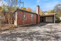 Covered parking and detached garage.