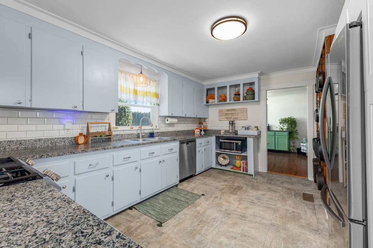 Kitchen with a gas stove
