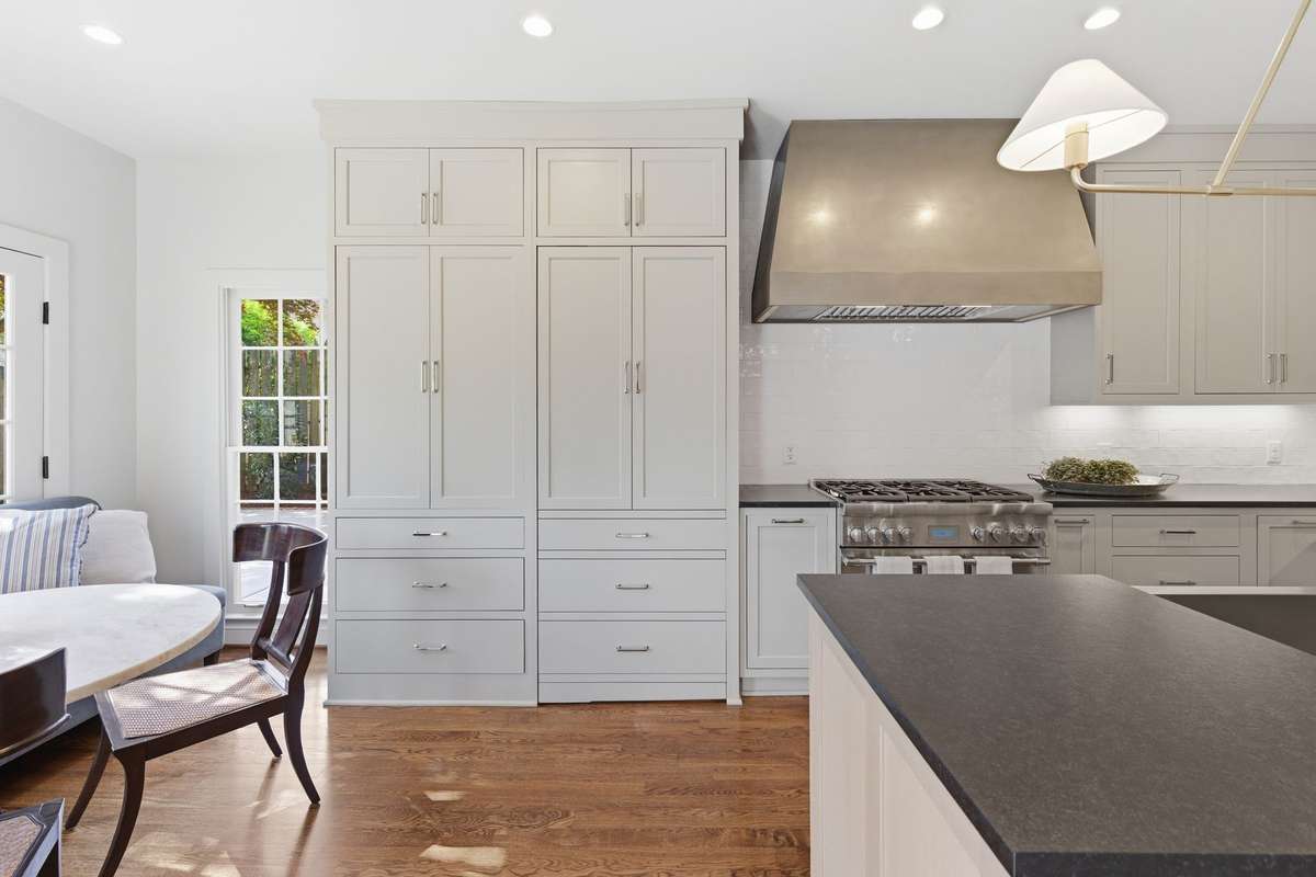 HIDDEN DOOR OPENING TO MUD ROOM