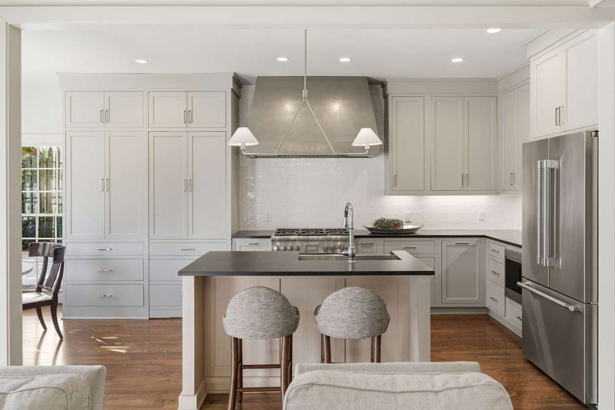 AMPLE STORAGE WITH HIDDEN DOOR TO MUDROOM