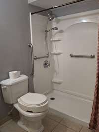 Full bathroom with walk in shower