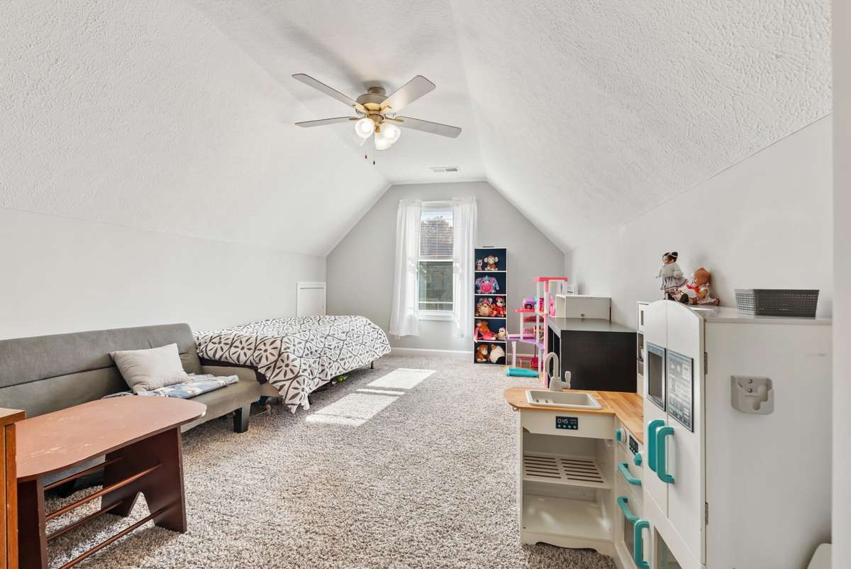 Upstairs bonus room is the perfect for movies or kids.  561 Tacoma Dr Clarksville TN 37043