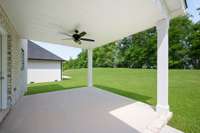 Backyard fence included