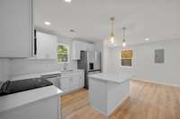 Another look at the kitchen from the hall way.