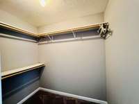 Walk-in closet in the main bedroom