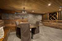 Basement level speakeasy & wine cellar