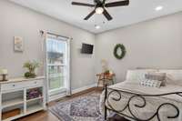 Your guests will love this bedroom with natural light.