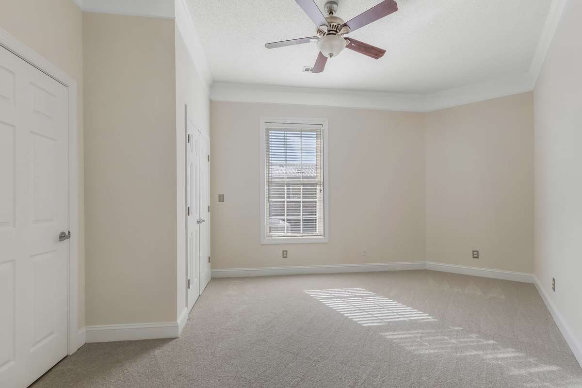 Each secondary bedroom offers a private bathroom .. the soaring ceilings continue in each of these rooms too.
